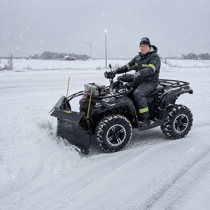 Pług śnieżny V do ATV Kellfri 37-VPATV 150 cm z hydrauliką